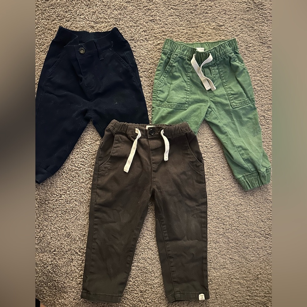 Janie and Jack Kids Formal Bottoms - Navy, Green, Brown